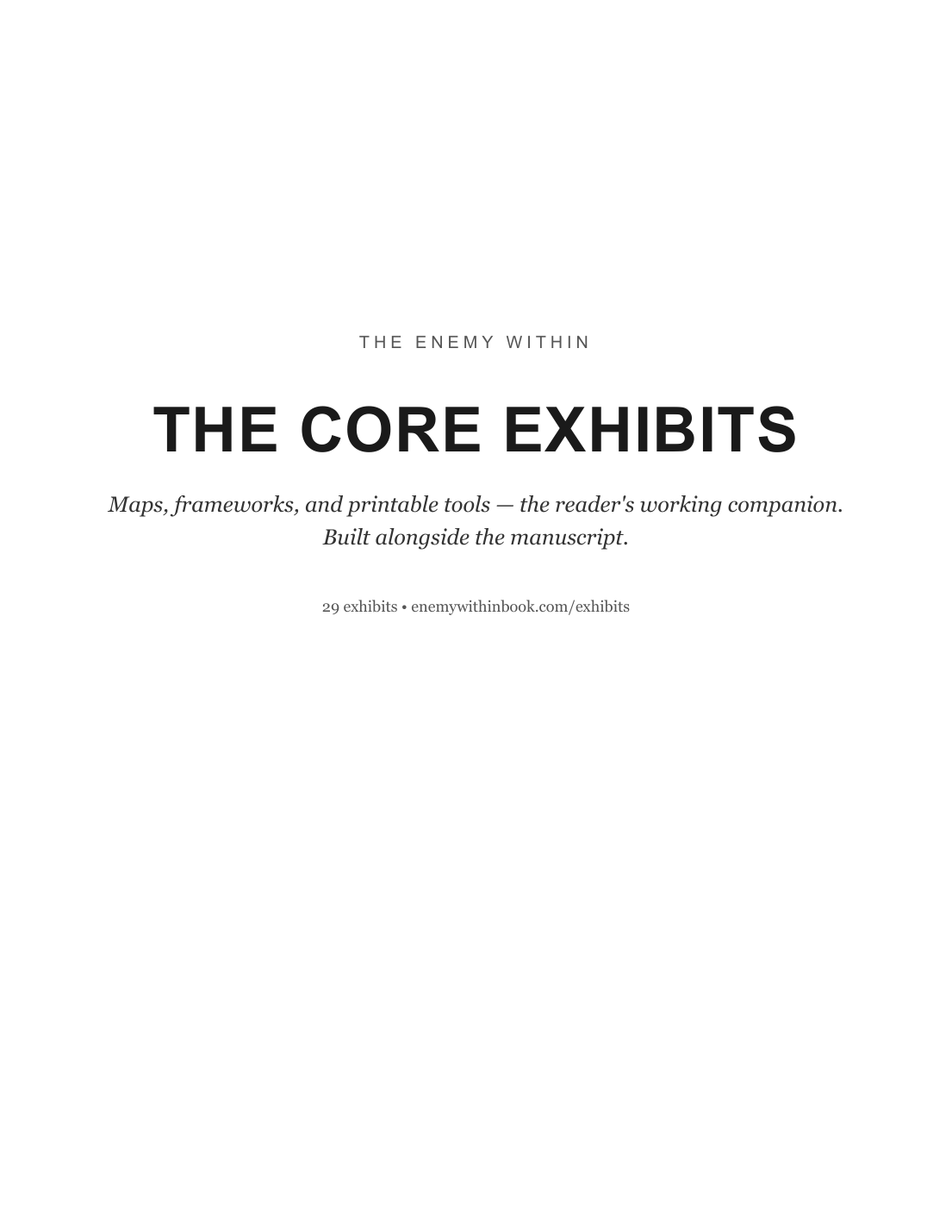 Cover of The Core Exhibits