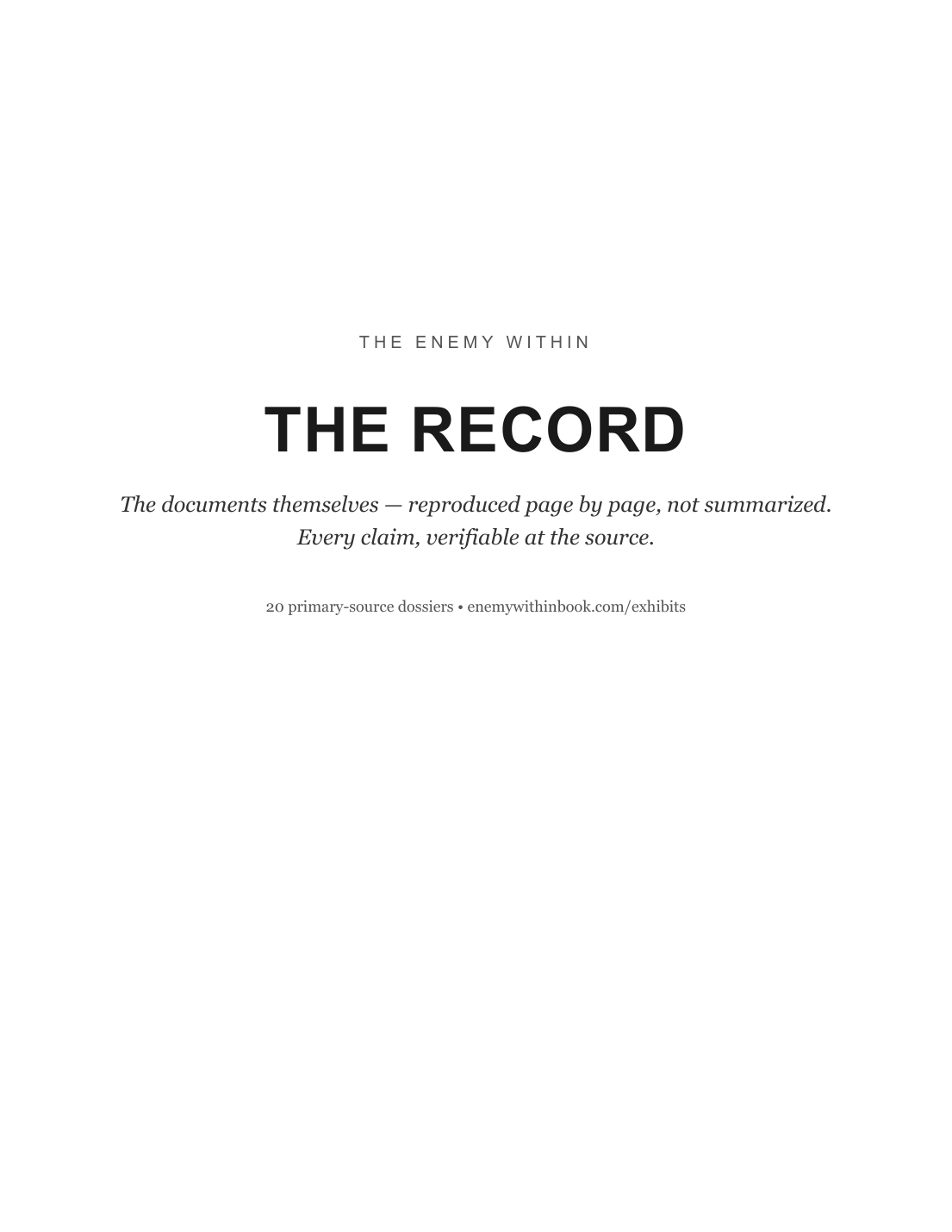 Cover of The Record